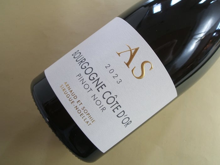 ブルゴーニュ コート・ドール 赤 ピノ・ノワール 2023年 アルノー&ソフィ・シルグ・ノエラ