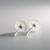 K10WG 肌に馴染みやすい！  コインモチーフにダイヤモンドがキラリ！coin diamond 氷翡翠 A貨翡翠 jd_mm1121