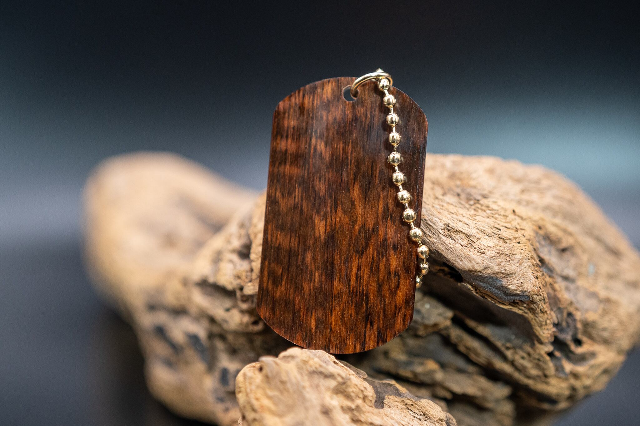 アウトレット品【 木のダイヤモンド 】スネークウッド ドッグタグ