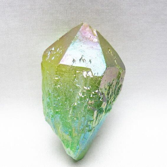 オーラクリスタル 原石 マルチカラー エレスチャル オーラ水晶 一点物 171-8776