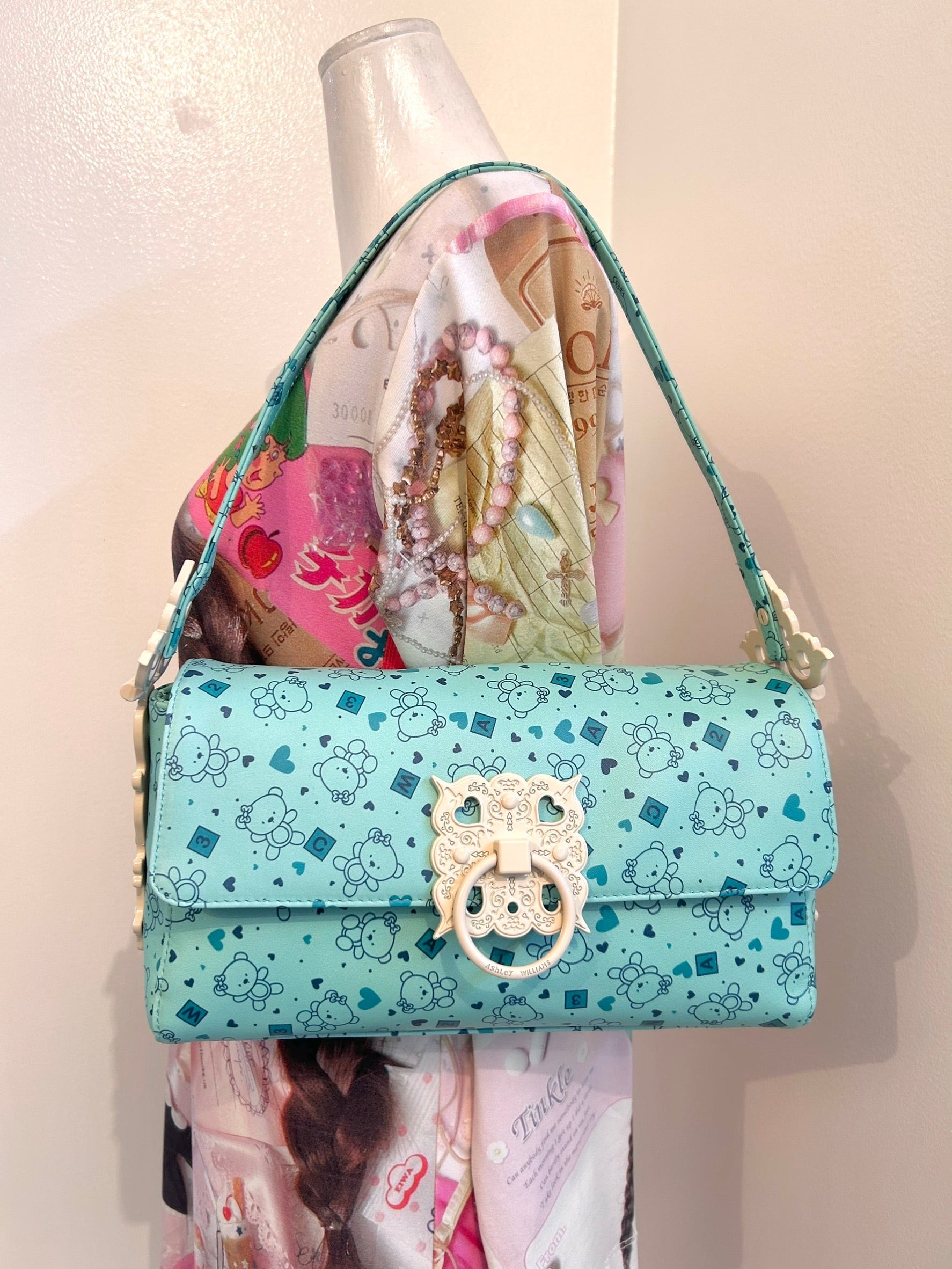 Ashley WILLIAMS BEAR LOCK HANDBAG