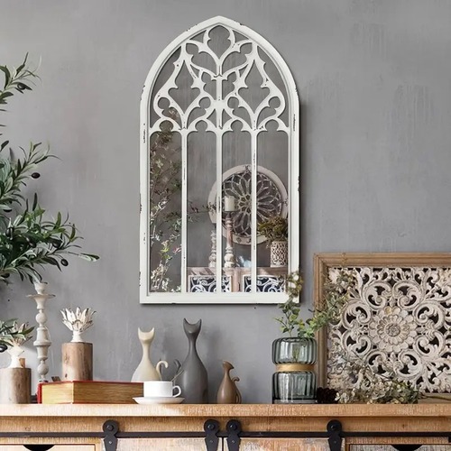 鏡 壁掛け 姿見 ウォールミラー 80cm 玄関 おしゃれ 立てかけ 洗面鏡 木製 オーク材 ホワイト スタンドミラー 飛散防止 ドレッサー 長方形 アンティーク コンパクト