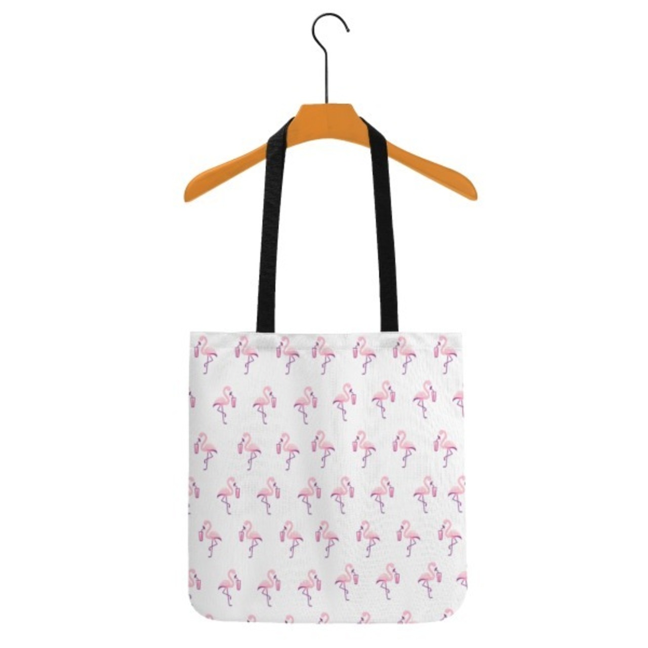 All-Over Print Cloth Tote Bag White 4277