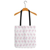 All-Over Print Cloth Tote Bag White 4277