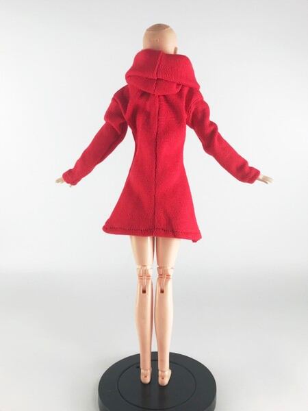 ドール服 1/6 女性用27 ネックスリーブカジュアルセーター レッド TV1003 VG - 画像5