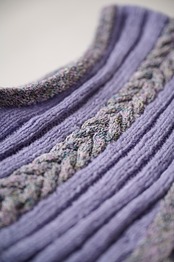 Lavender cable knit vest
