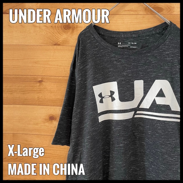 【UNDER ARMOUR】ロゴ プリントTシャツ XL ビッグサイズ アンダーアーマー US古着 アメリカ古着