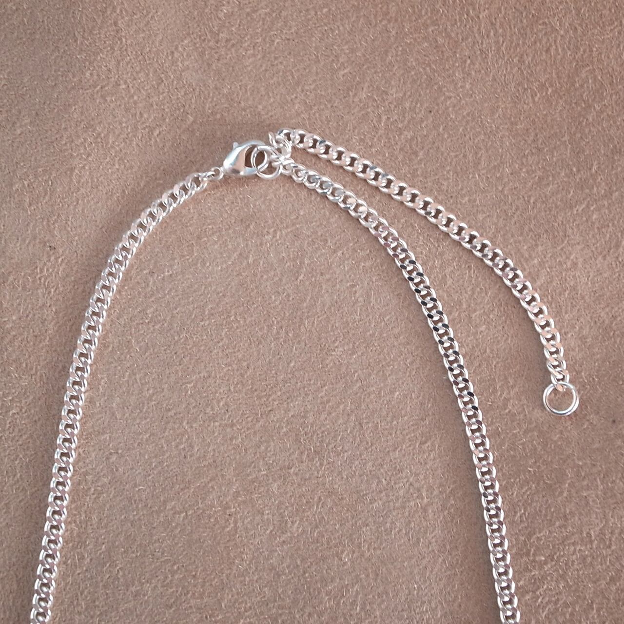 3.7mm FLAT LINK CHAIN NECKLACE- SILVER / 3.7mm 喜平チェーン