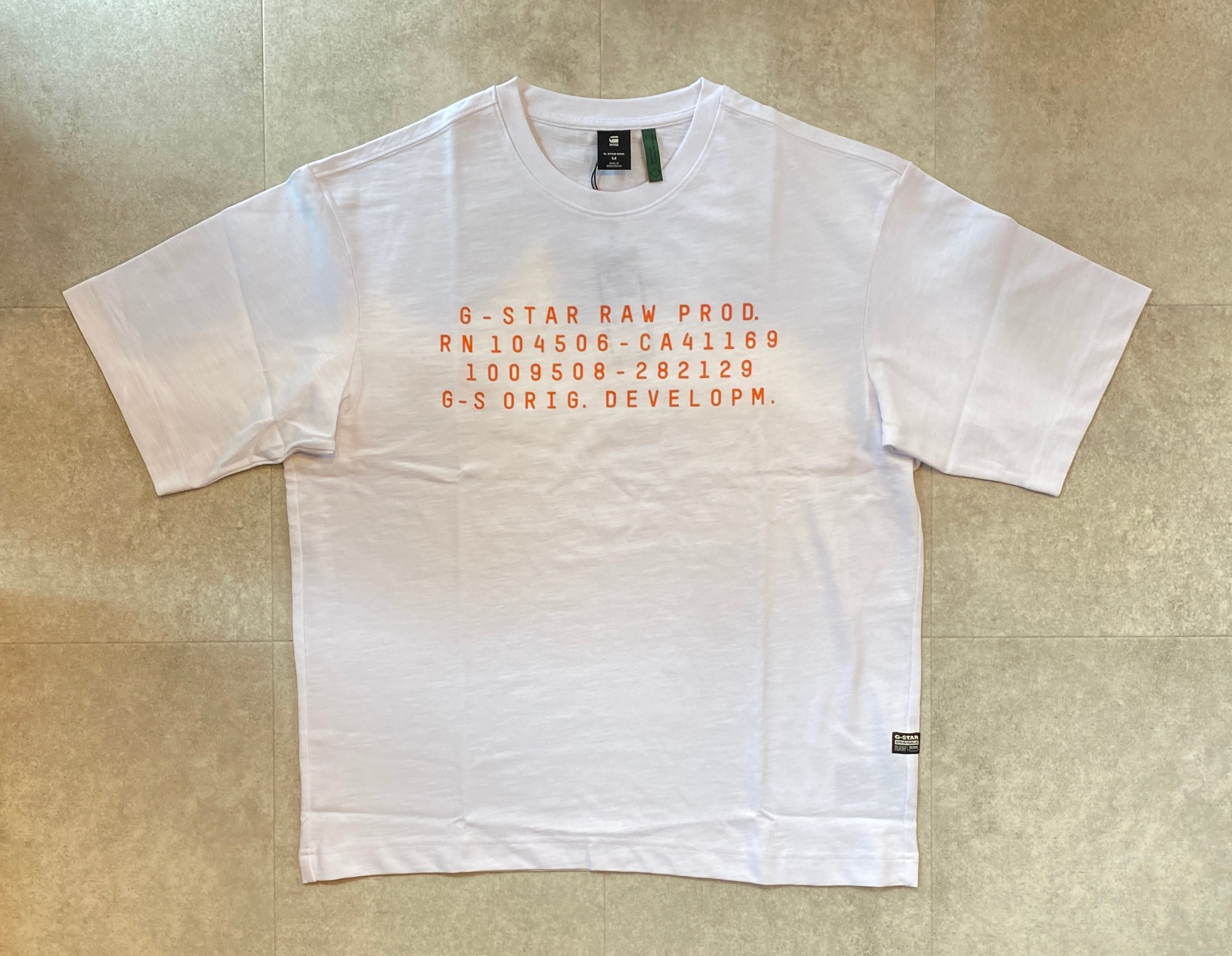 G-STAR.RAW / TEXT GRAPHIC LOOSE / D20196-B248 / ユルTEE / ドロップショルダー