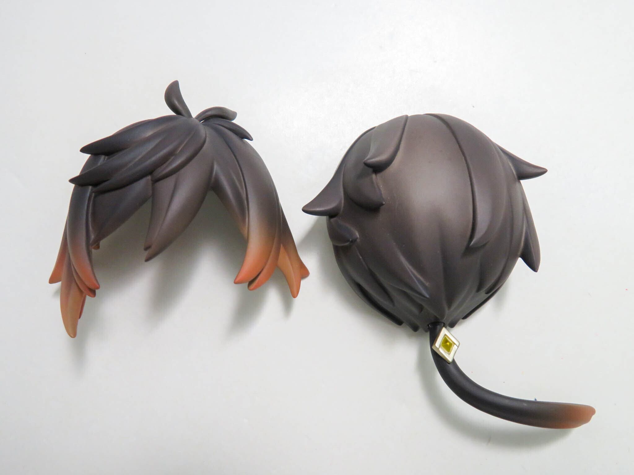 再入荷(A−ランク)【2582】 鍾離 髪パーツ ポニーテール ねんどろいど