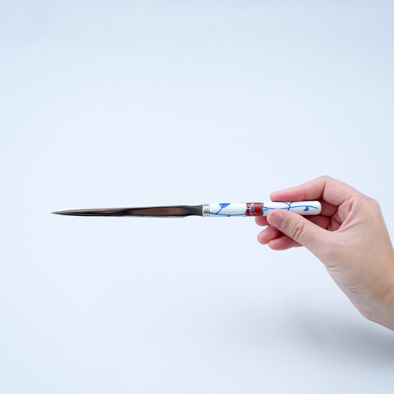 ペーパーナイフ大 赤牡丹 | 文翔窯 bunsyohgama