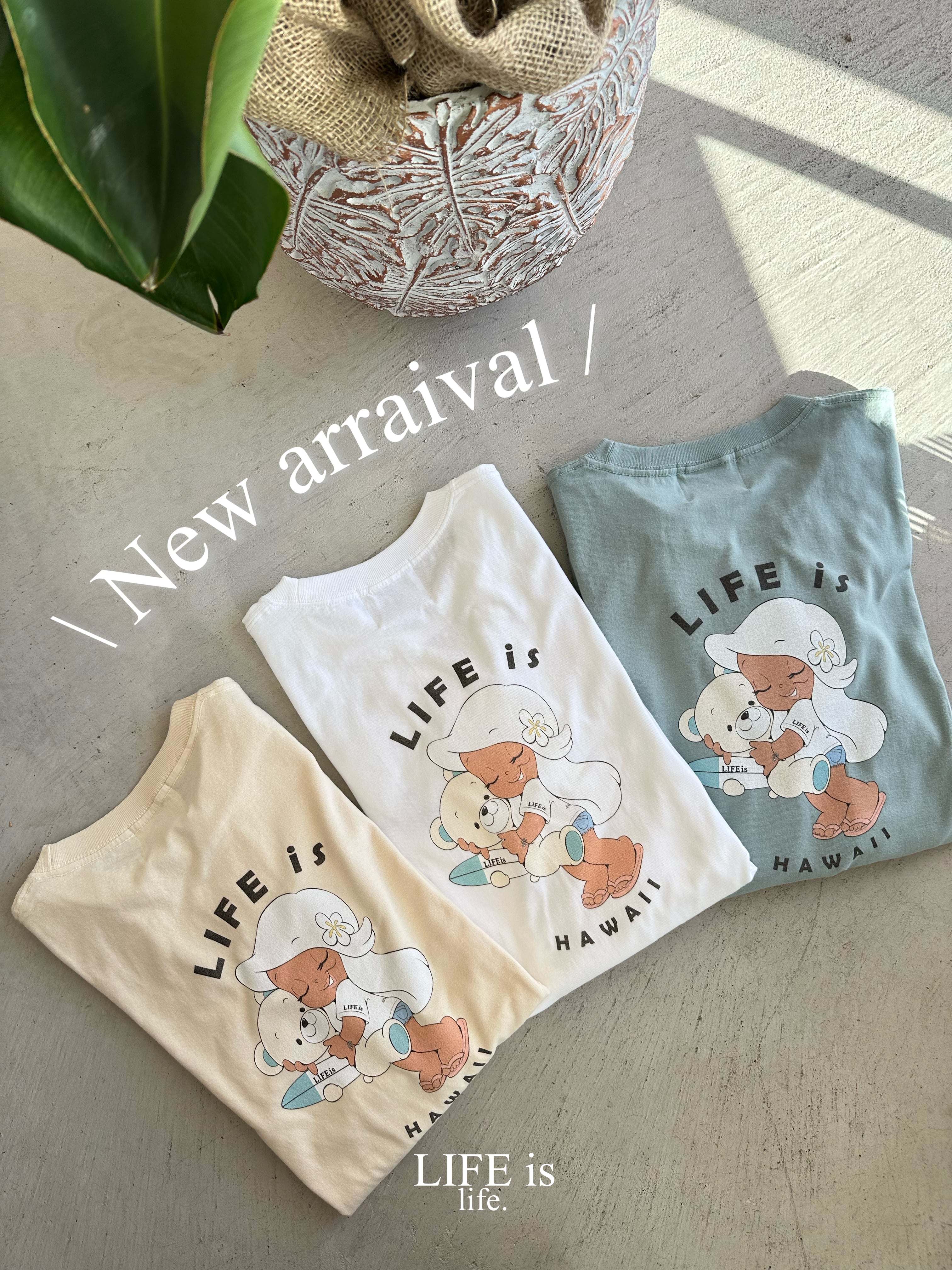 LIFE is × mapuaコラボ surf bear ロンT ¥7,990(8,789)