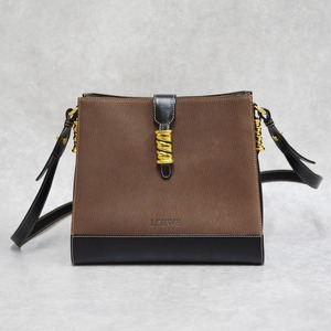 LOEWE ロエベ ベラスケス ショルダーバッグ ブラック ブラウン レザー 1744