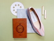 pointed-PALARERU / BEIGE & RED