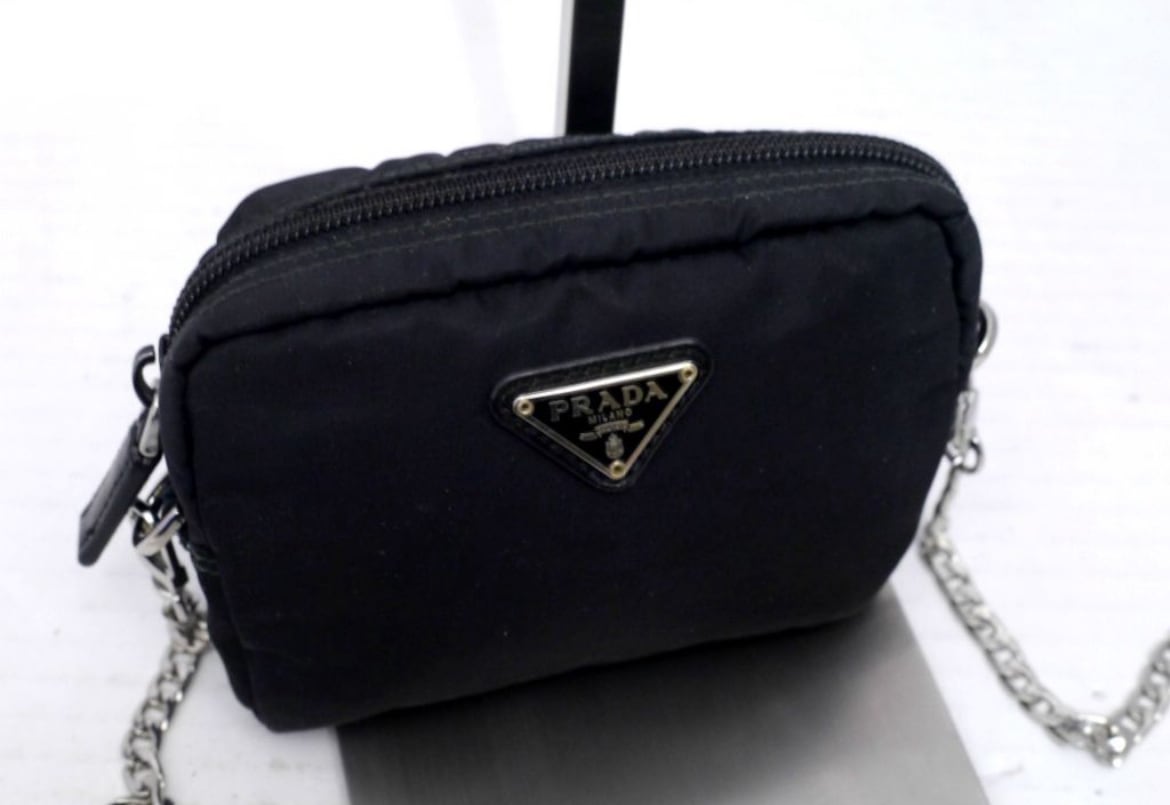 ◇ PRADA プラダ チェーンストラップ ミニ ショルダー バッグ ポーチ