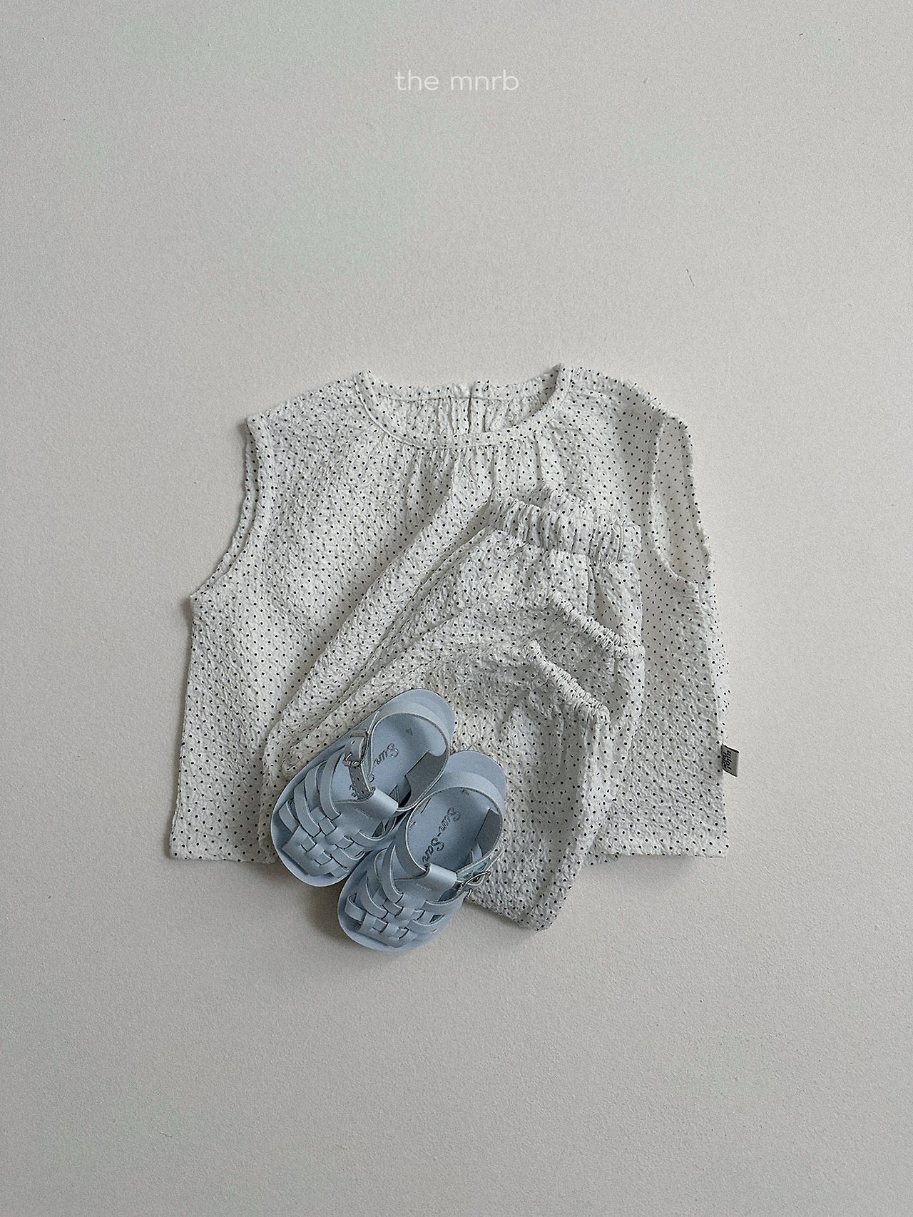 【取寄/韓国直送】minirobe 26/SM ドットマーブルブラウス｜夏服｜韓国子供服