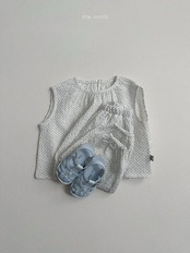 【取寄/韓国直送】minirobe 26/SM ドットマーブルブラウス｜夏服｜韓国子供服