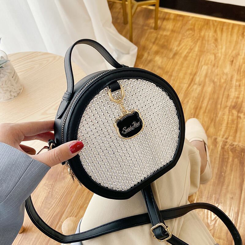 バッグ2020夏の新しいトレンディなファッション野生のポータブルメッセンジャーバッグinsネット赤いショルダースモールラウンドバッグ Tiancai_Wing_Bag0166757