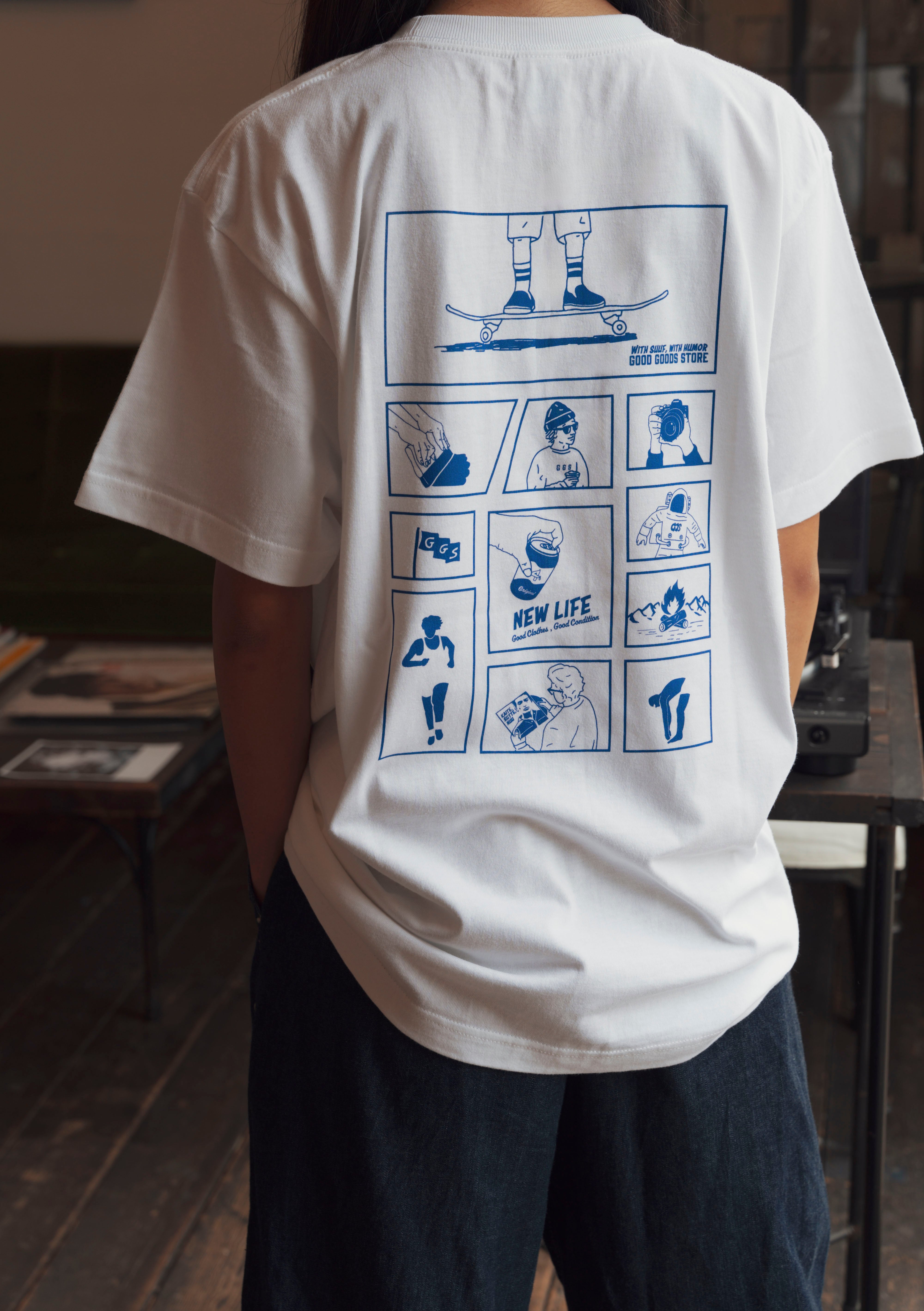 NEW LIFE/T-shirt | 四々舎/GOOD GOODS STORE