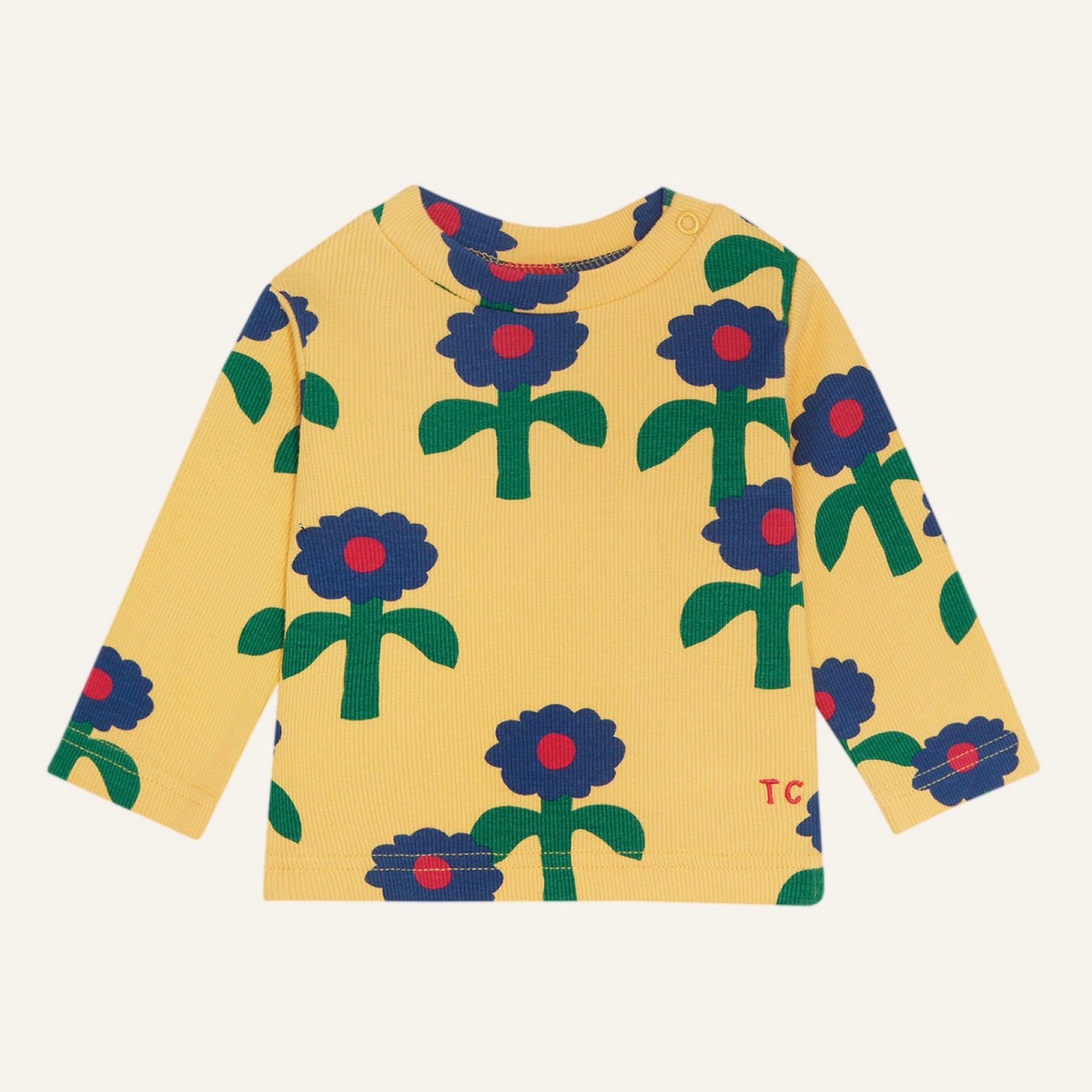 The Campamento Blue Daisies Baby Tshirt【18-24M】Yellow