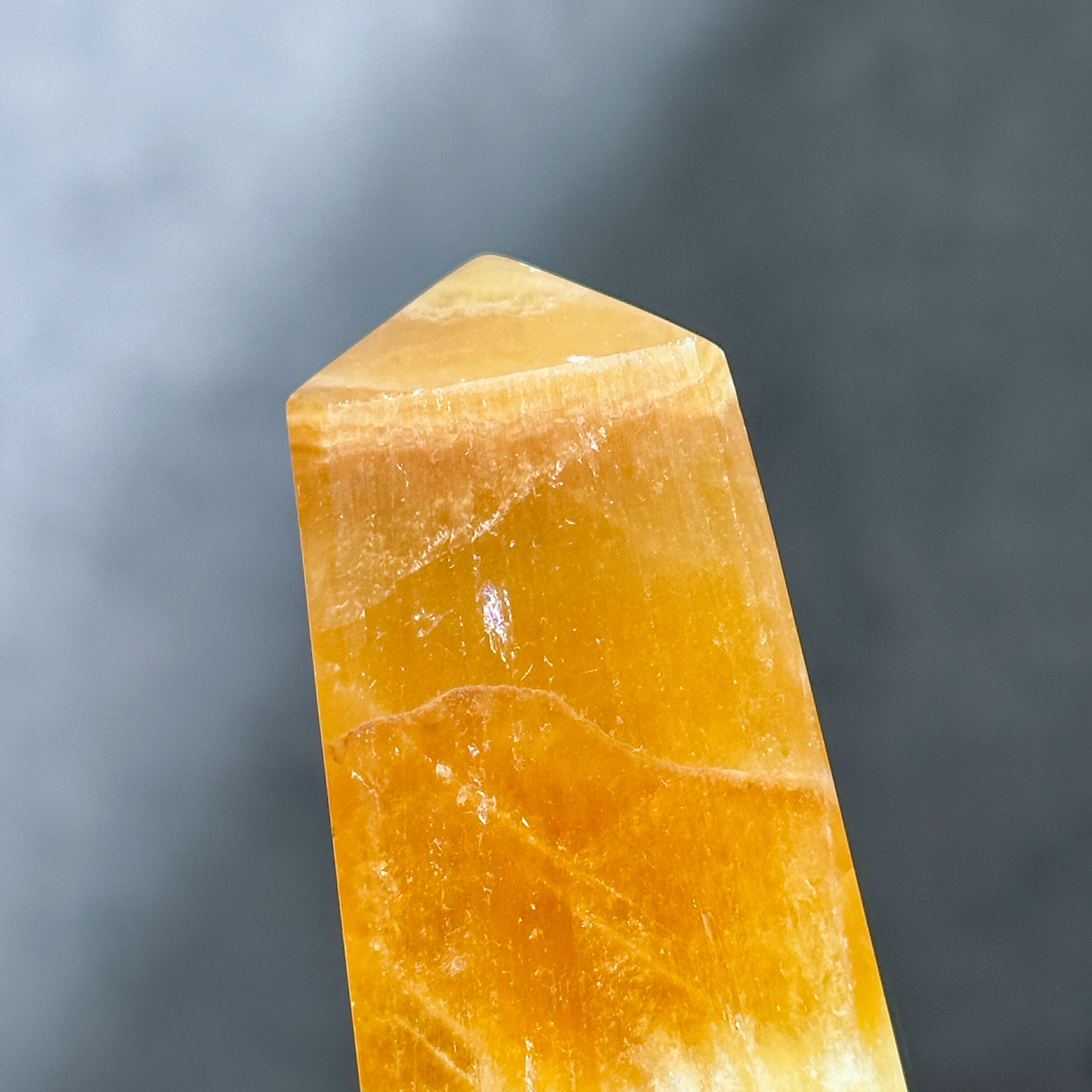 オレンジカルサイト タワー型62◇ Orange Calcite ◇天然石・鉱物