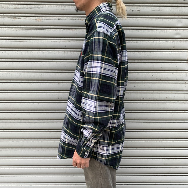 90s Ralph Lauren ビッグシャツ タータンチェック柄 S ラルフ