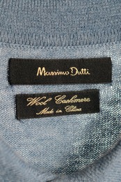 Massimo Dutti wool×cashmere polo knit sweater