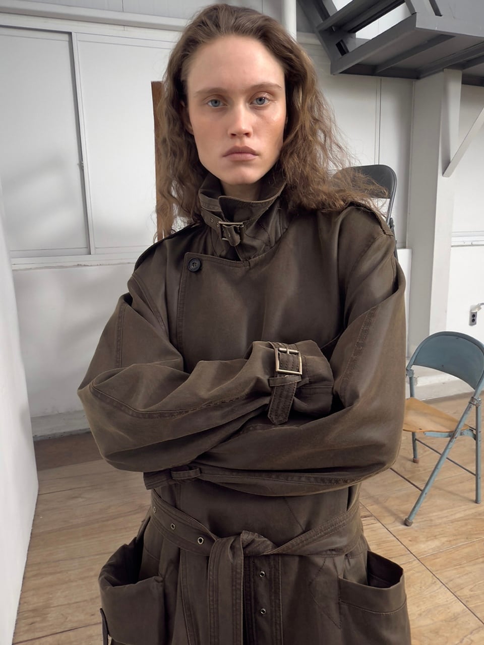 25AW】OPEN YY オープン ワイワイ / MOTORCYCLE MAXI TRENCH COAT