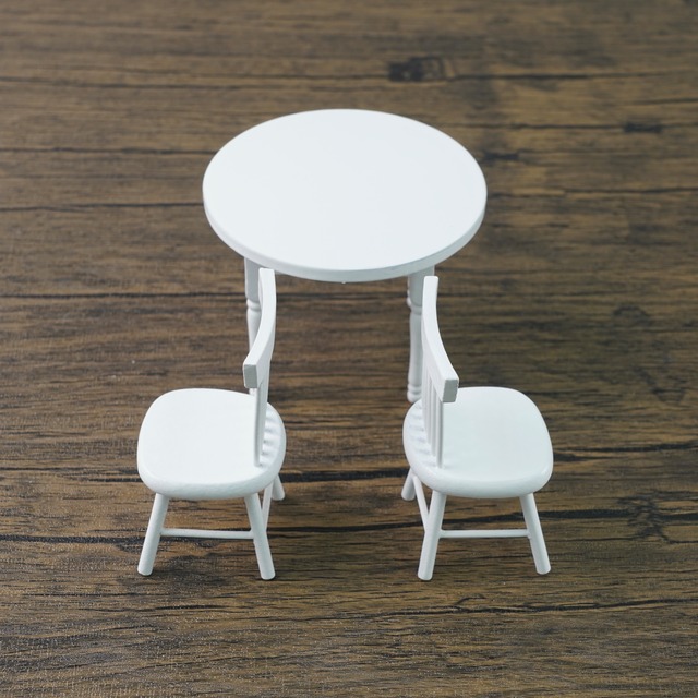 020-30172　ミニチュア家具　chair　チェア【ホワイト】