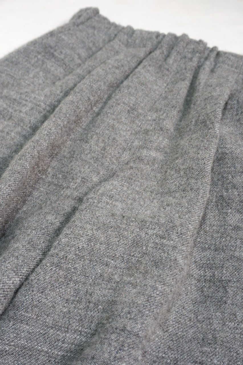 Wool Linen Tweed Wide Pants