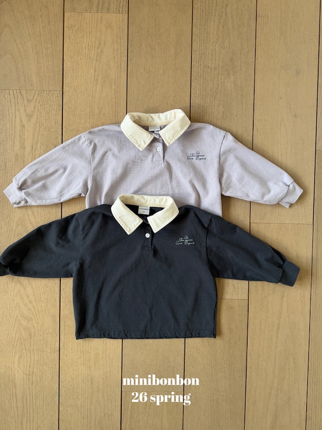 【取寄】minibonbon|america collar tee|アメリカカラーT|XS-JL|kids&jr|26 spring