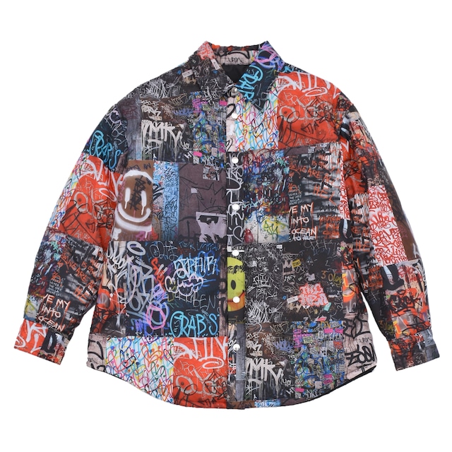 【KHRIS JOY】PUFF GRAFFITI SHIRT(MULTI)