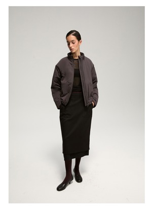 DECESOLO 26AW 3Mシンサレート マルチマテリアル ショート中綿ジャケット