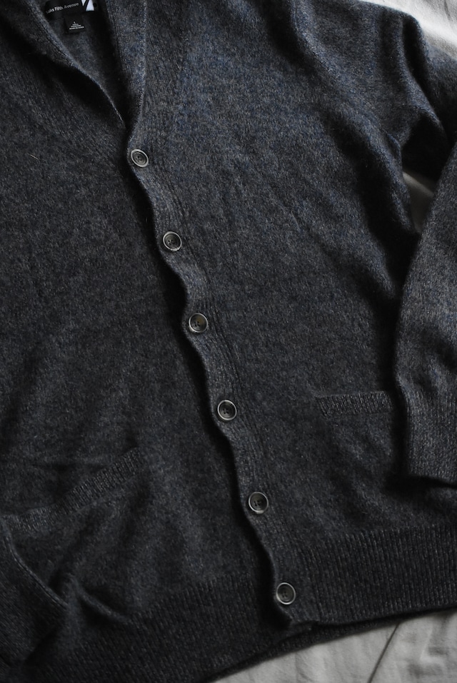OK/00's "Saks Fifth Aveniue" cashmere shawl collar cardigan