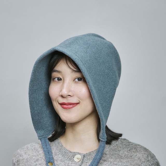 【2026AW】ウールバスクフード｜ベージュ／ブラック／グレイ／レッド／グリーン　　Wool Basque Hood