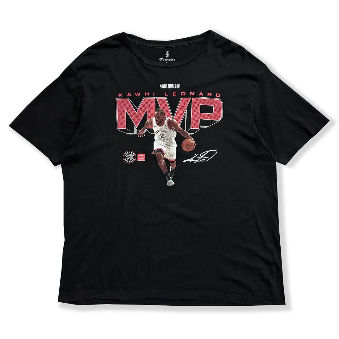 Kawhi Leonard 【Toronto Raptors】 2019 MVP Printed T-Shirt. Fanatics