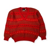 美品 santa fe サンタフェ デザイン ウールニットセーター サイズ 40/3 /レッド