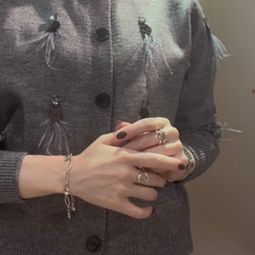 希少モデル【TIFFANY&CO. 】 2056 5チャームチェーンブレスレット