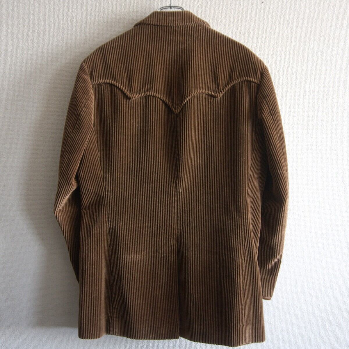 美品】POLO RALPH LAUREN【レザートリム 太畝 コーデュロイ テーラード