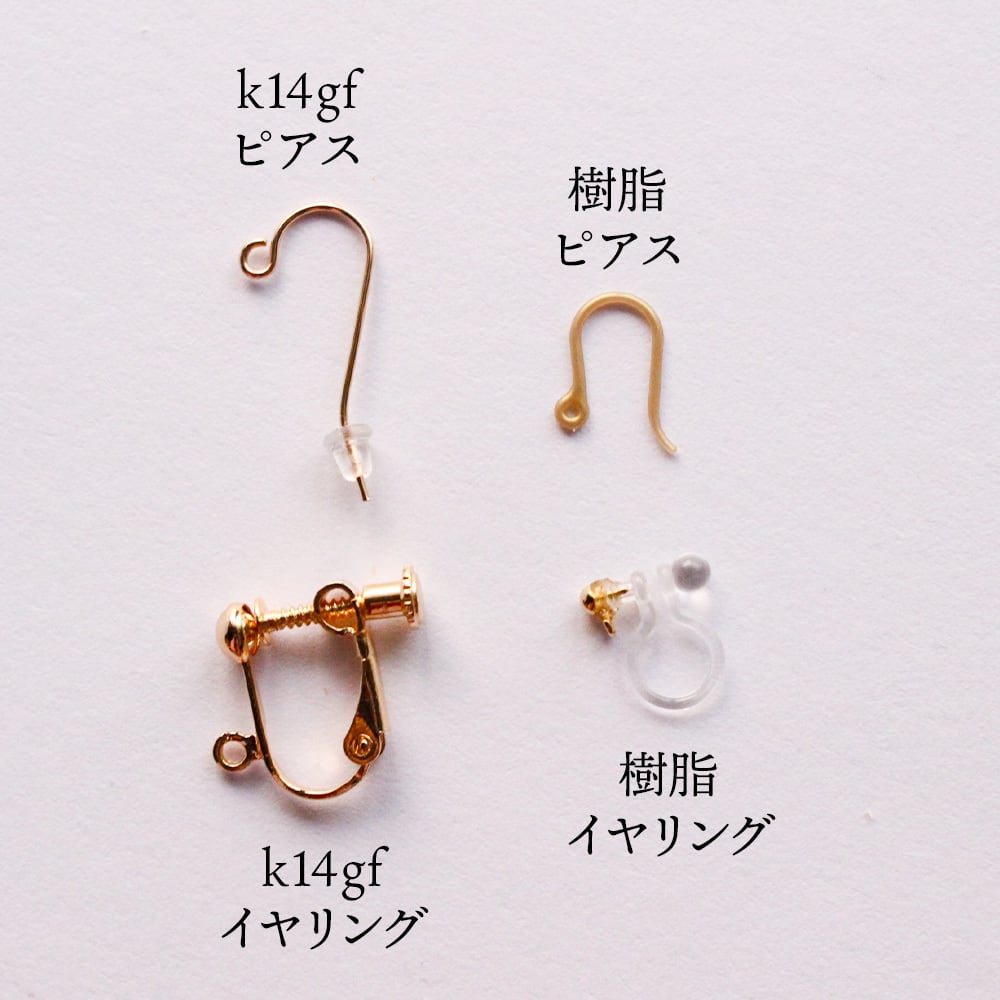 水引ピアス・イヤリング - MIYABI - ゴールド | 紙単衣 - kamihitoe