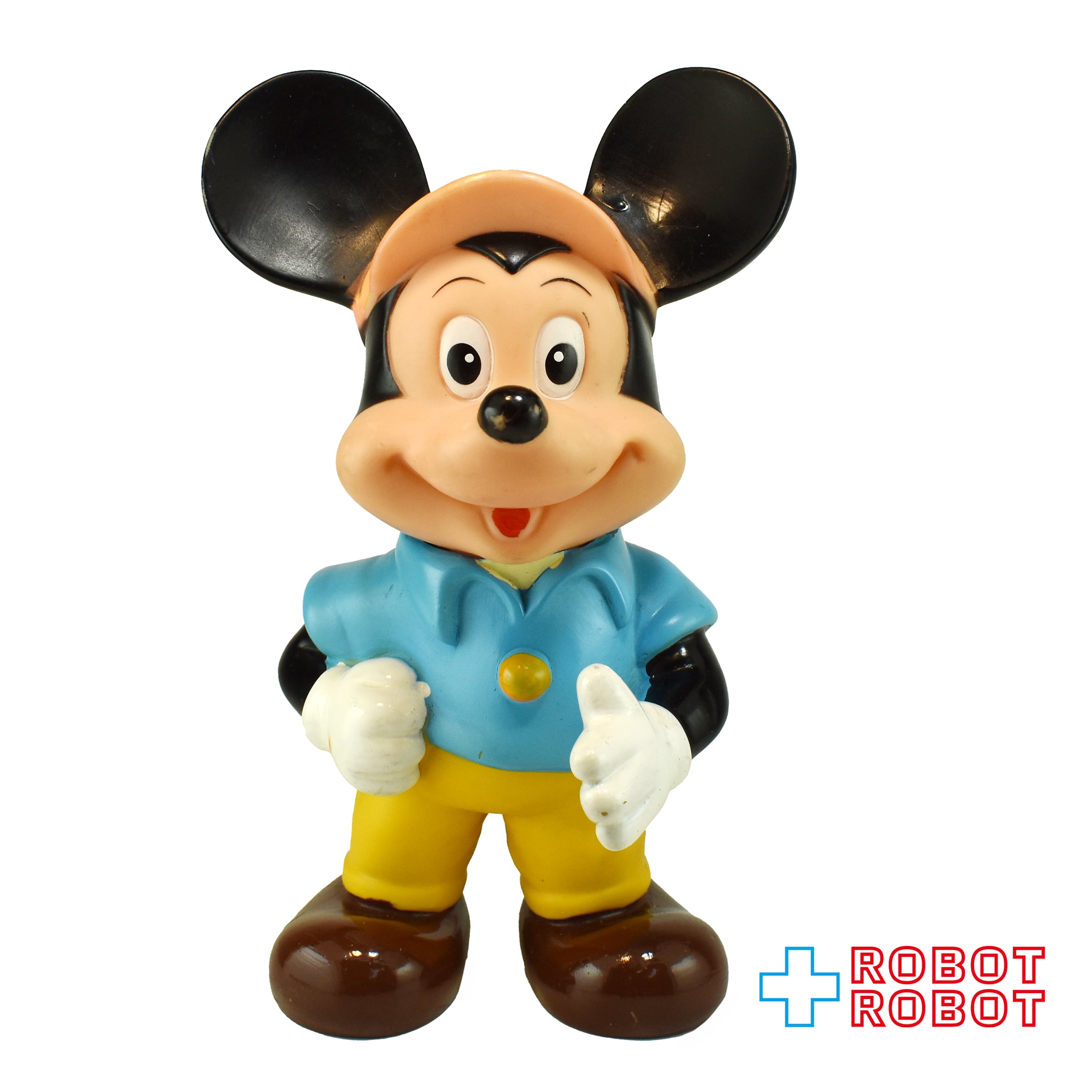 中嶋製作所 ディズニー ミッキーマウス ソフビフィギュア 水色シャツ