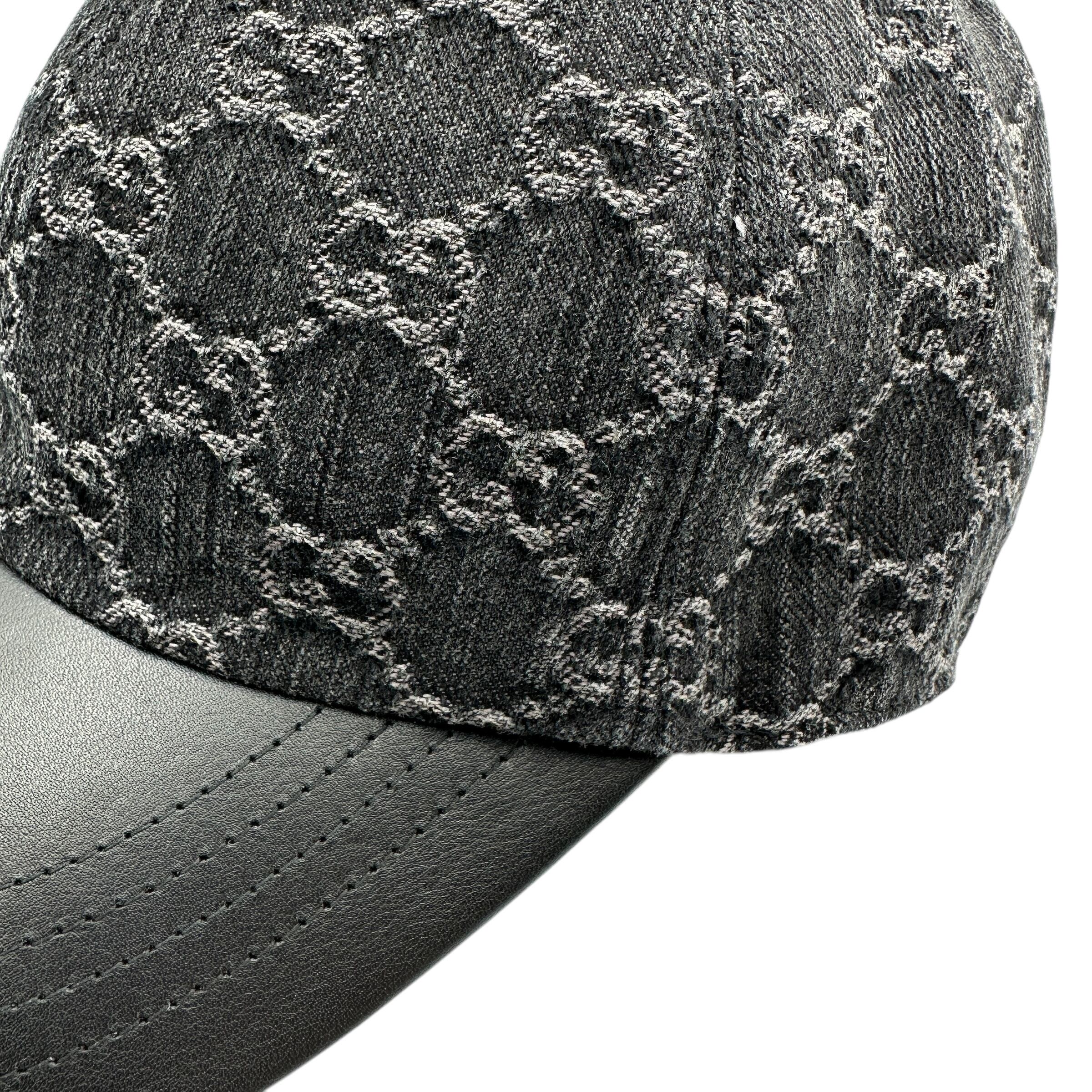 GUCCI GGキャンバス キャップ Sサイズ クリスタル付き GGキャンバス ベースボールキャップ ・キャメル