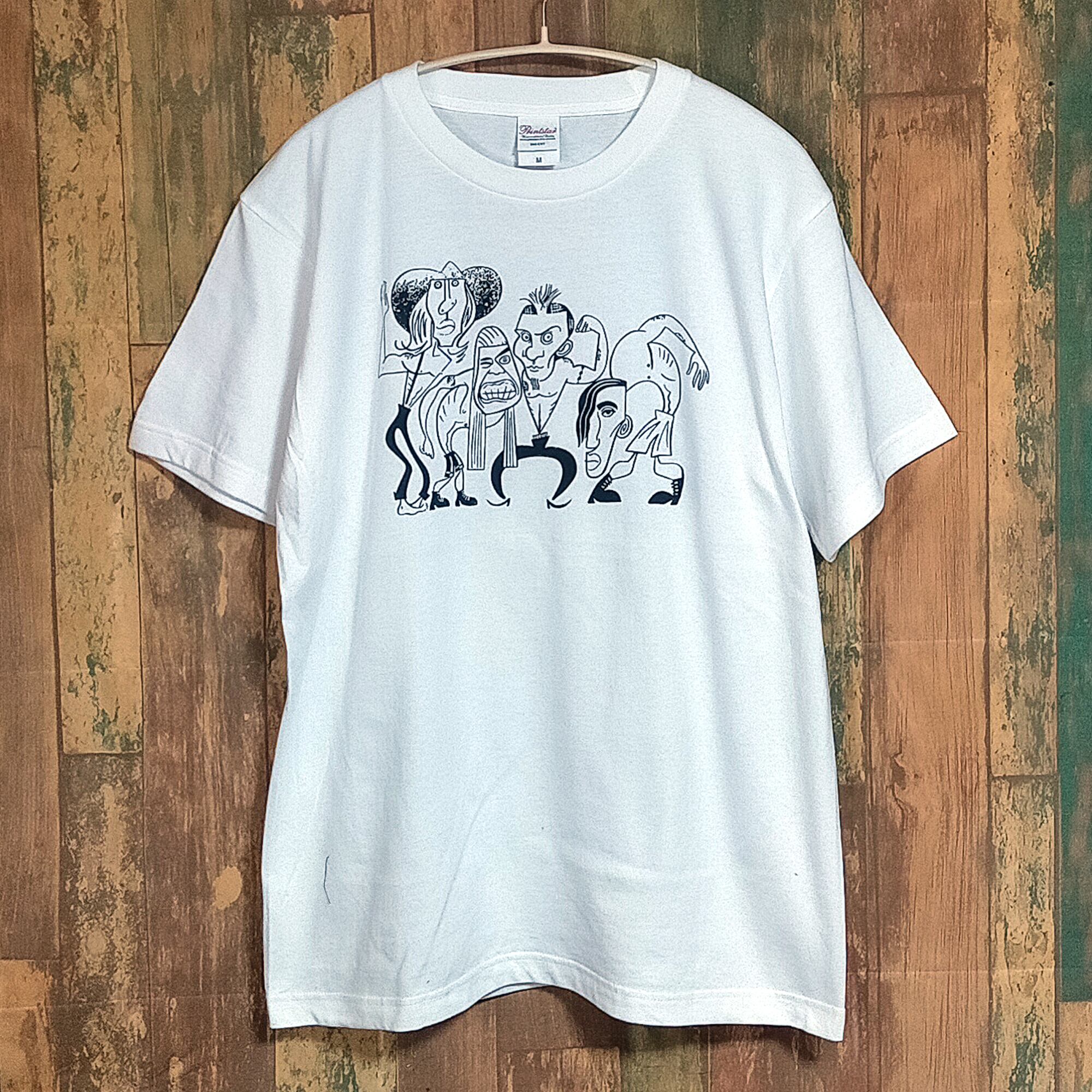 レッチリ ピカソ Red Hot Chili Peppers×Picasso 半袖 白色 Tシャツ