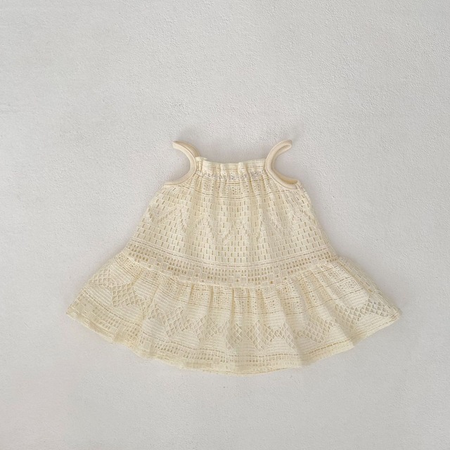 【BABY】パンチングレースサマーキャミワンピース - 13