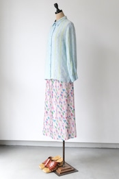 Marimekko "Prenikka" twinkle blue linen shirt