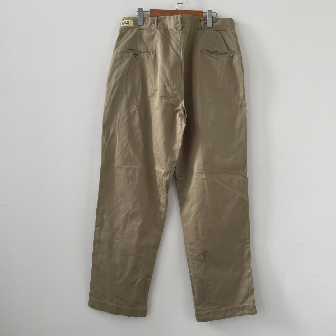 GD626 本物 US NAVY アメリカ海軍 40s カーキ チノパン チノ