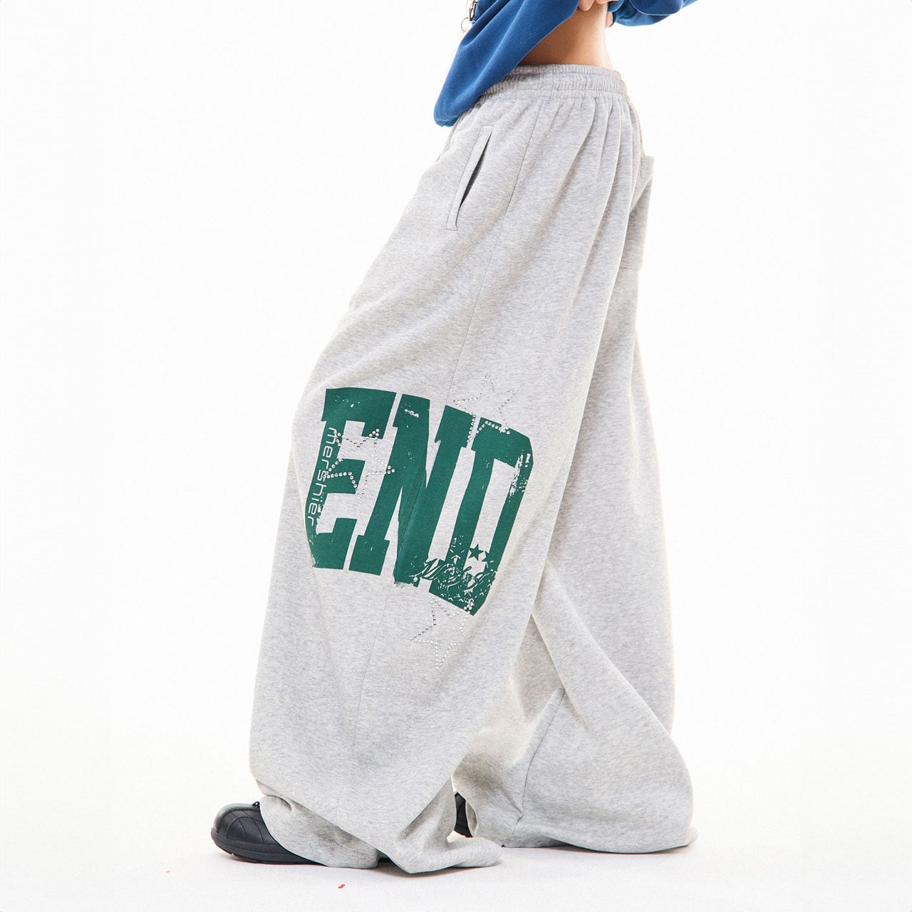 エンドロゴストリートワイドスウェットパンツ 2col R00845