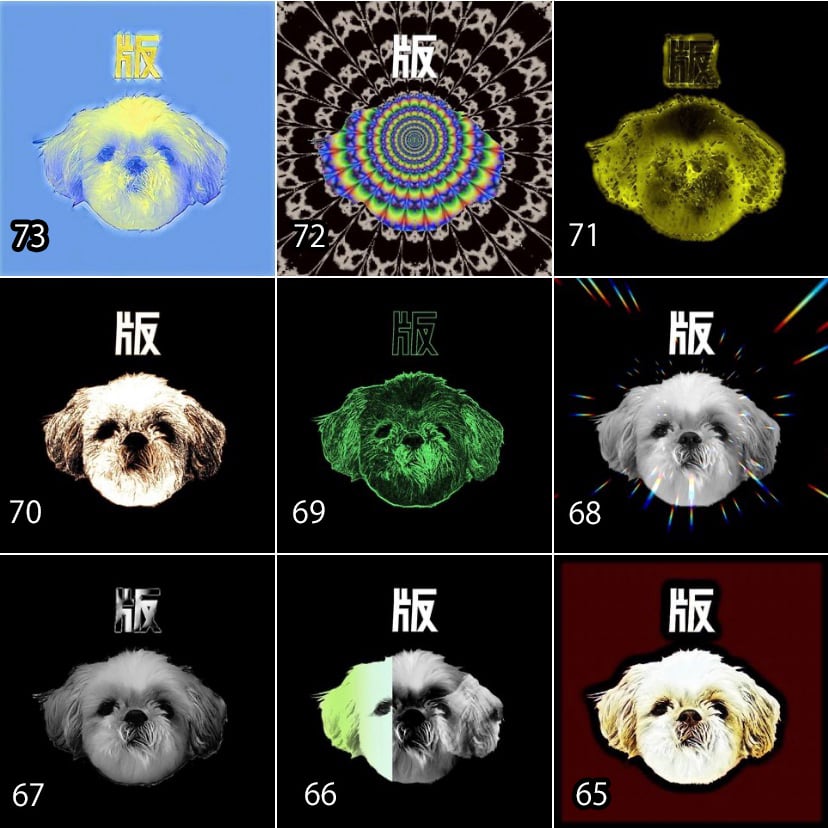 犬版ロゴ缶バッジ／Zピン 25mm［全100種］ | INKDOGPRINT ORIGINALS