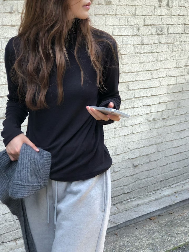 (予約) verveine / Ria soft turtleneck top 4color