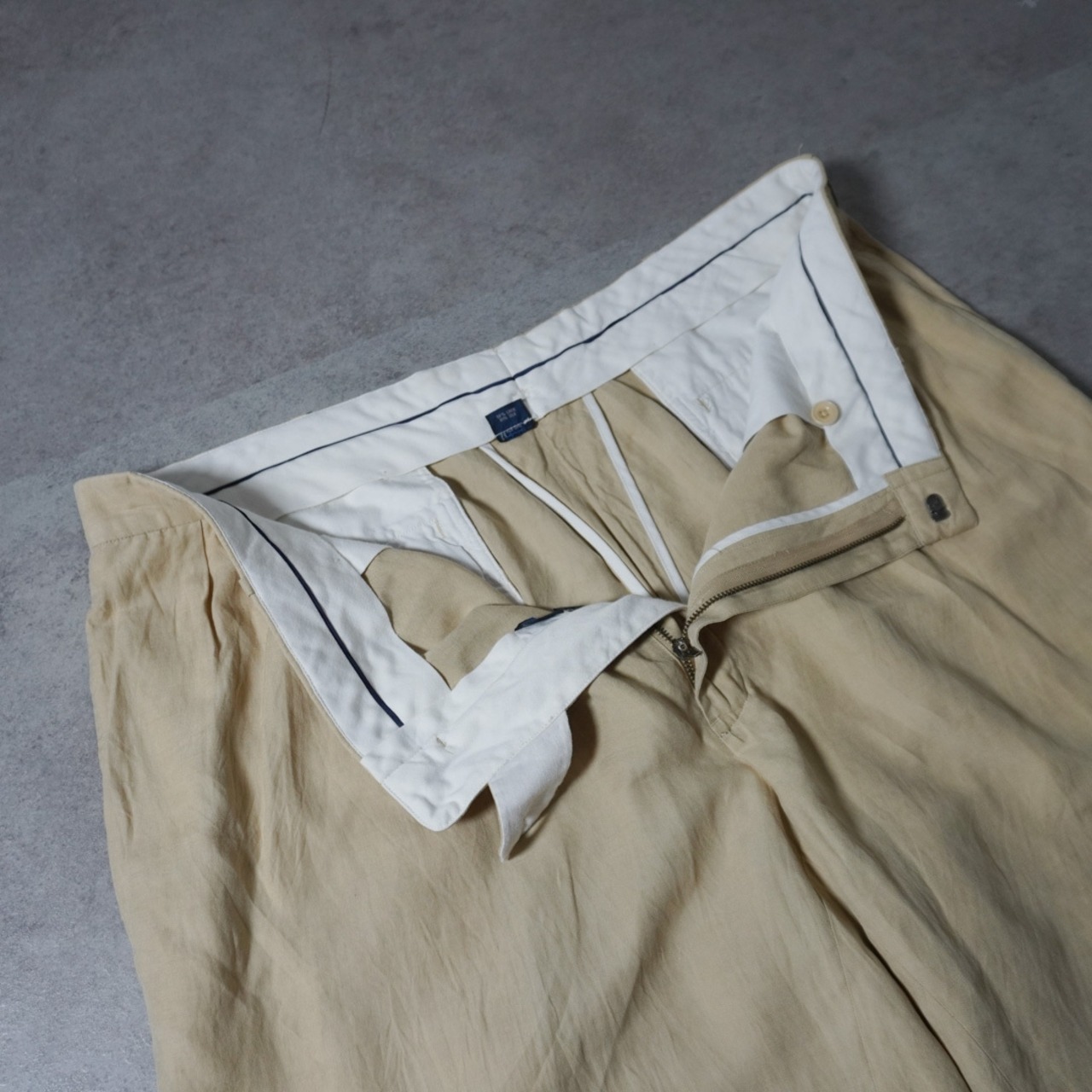 Polo by Ralph Lauren Double-pleated linen silk shorts [W40] 古着 - 4